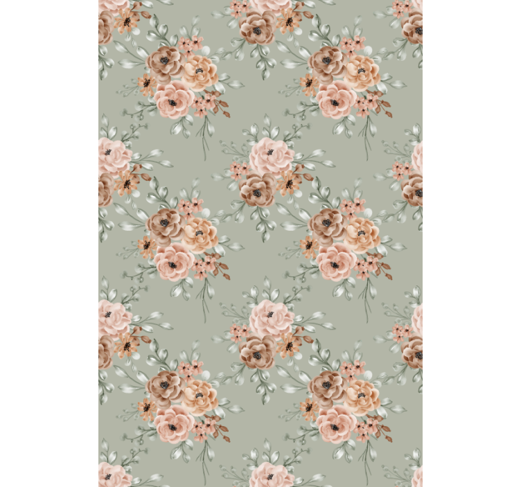Papel tapiz pasillo hermoso arreglo beige - TenVinilo