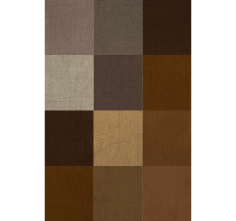 Papel tapiz para sala con diseño de patchwork - TenVinilo