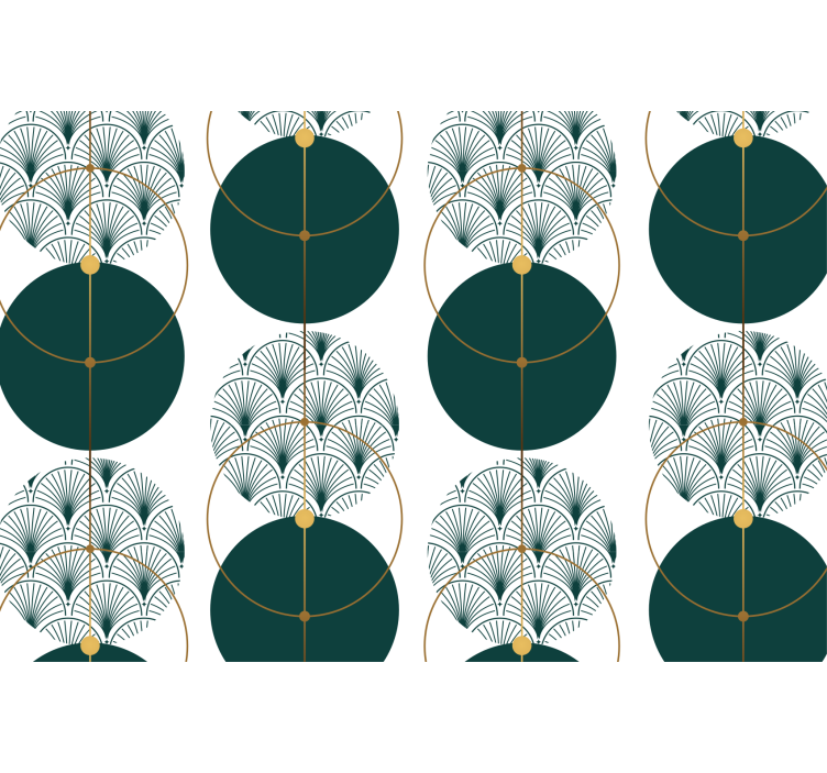 Papel tapiz geométrico estilo glamour - TenVinilo