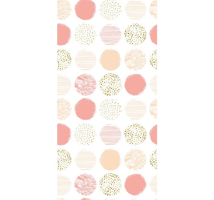 Papel tapiz moderno variedad de puntos pastel - TenVinilo