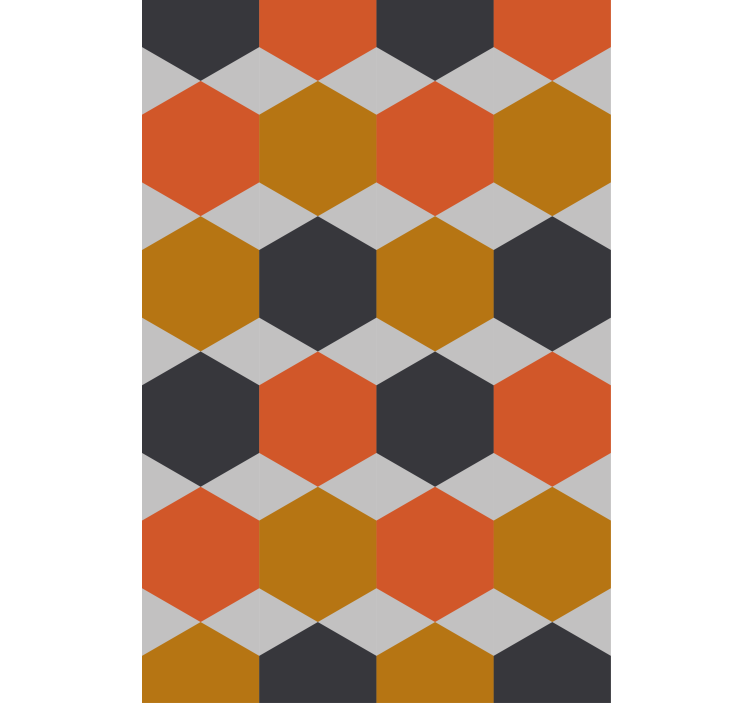 Papel tapiz moderno diseño de patrón hexagonal - TenVinilo