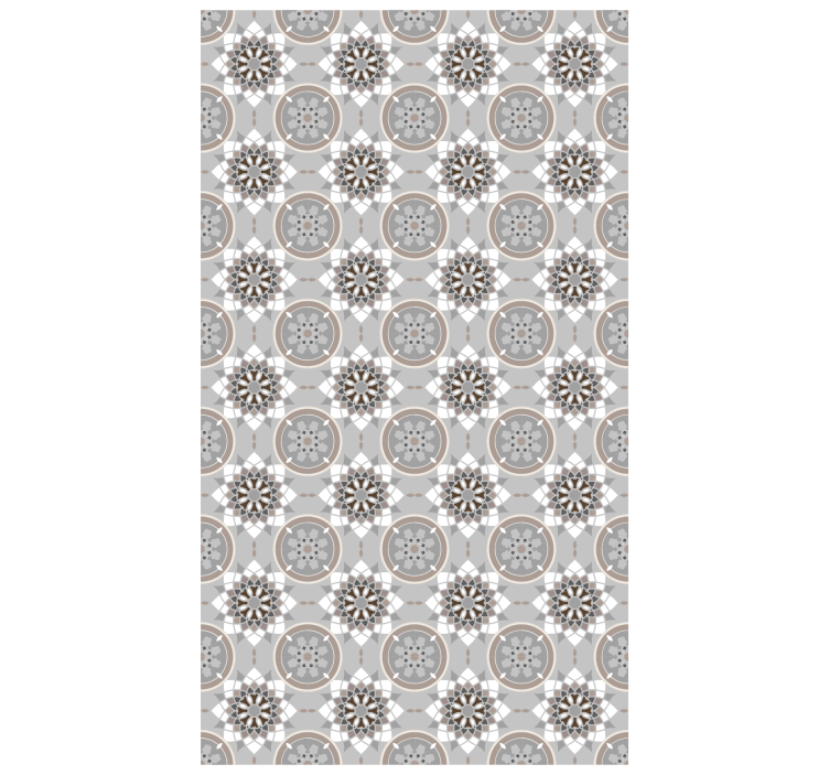 Papel tapiz cocina azulejo floral para suelo - TenVinilo