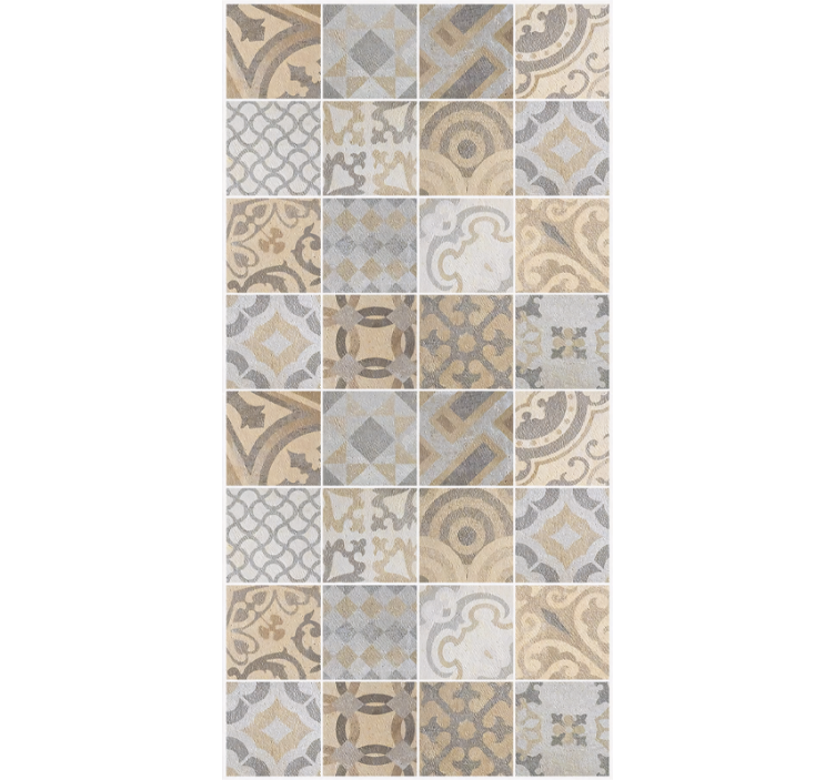 Papel tapiz cocina cemento naranja - TenVinilo