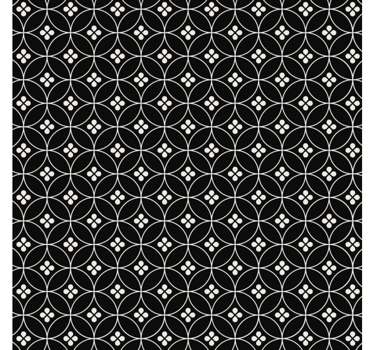 Papel tapiz cocina azulejos de flores - TenVinilo