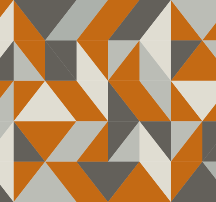 Papel tapiz para sala patrón de triángulos angulados - TenVinilo