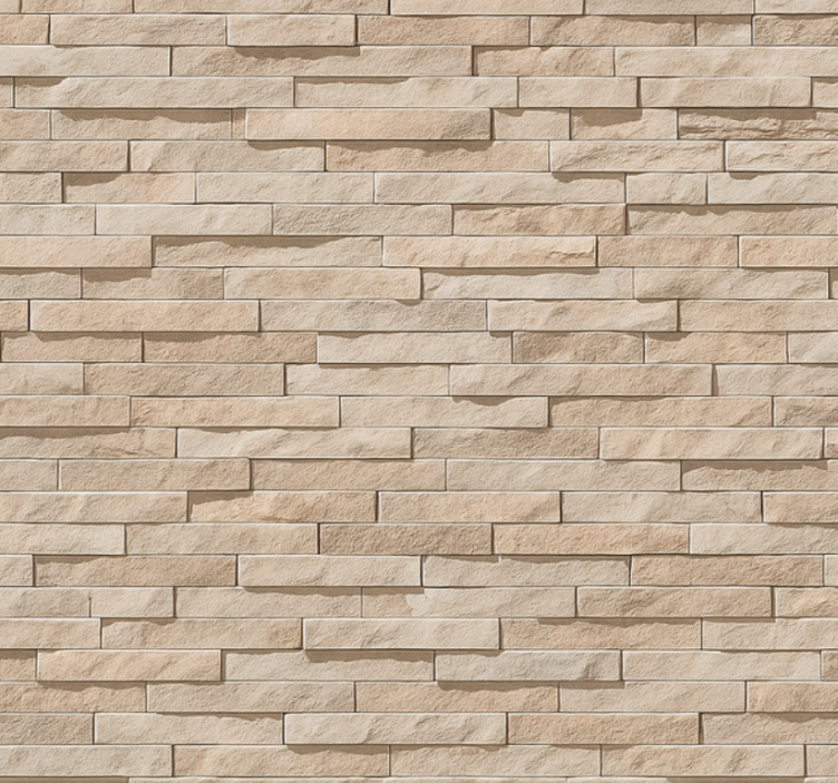 Papel tapiz para sala patrón de piedra beige 3d - TenVinilo