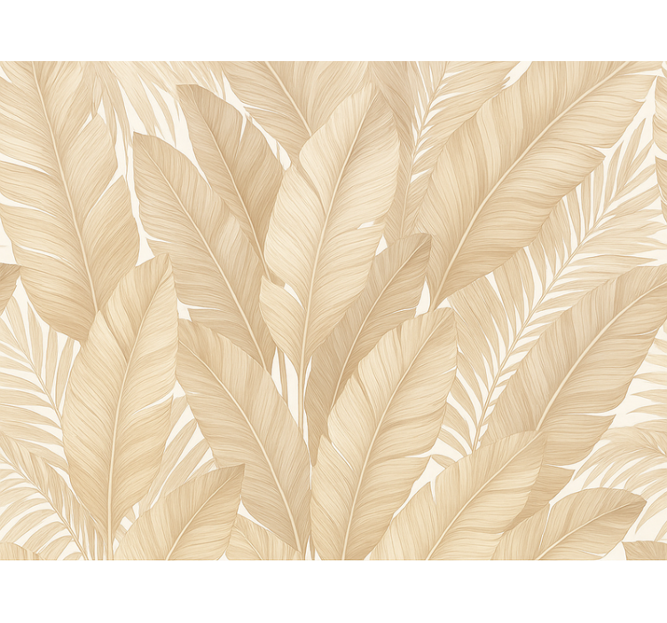 Papel tapiz recámara matrimonial botánico suave - TenVinilo