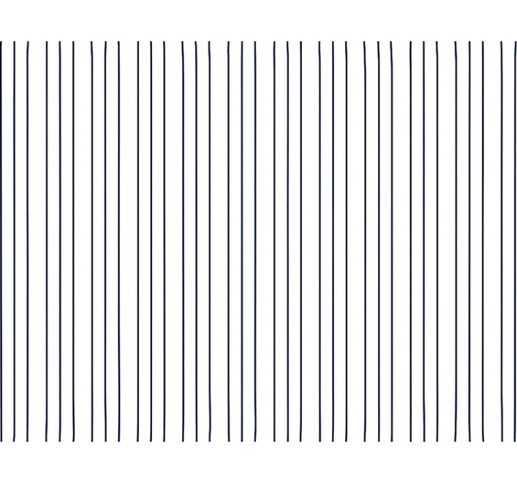 Papel tapiz para sala rayas finas azul y blanco - TenVinilo