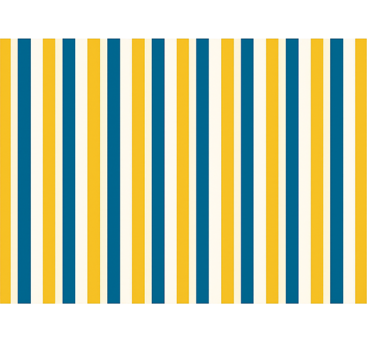 Papeles mural rayas azules y amarillas - TenVinilo