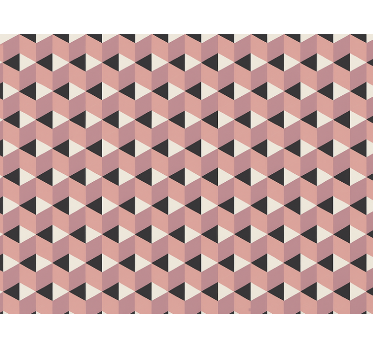 Papel tapiz 3d cubos abstractos rosa y morado - TenVinilo