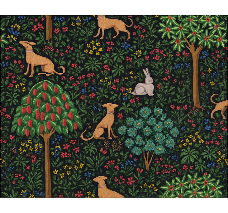 Papel tapiz 3d diseño colorido de animales - TenVinilo