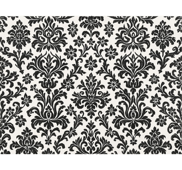 Papel tapiz 3d diseño vintage en blanco y negro - TenVinilo