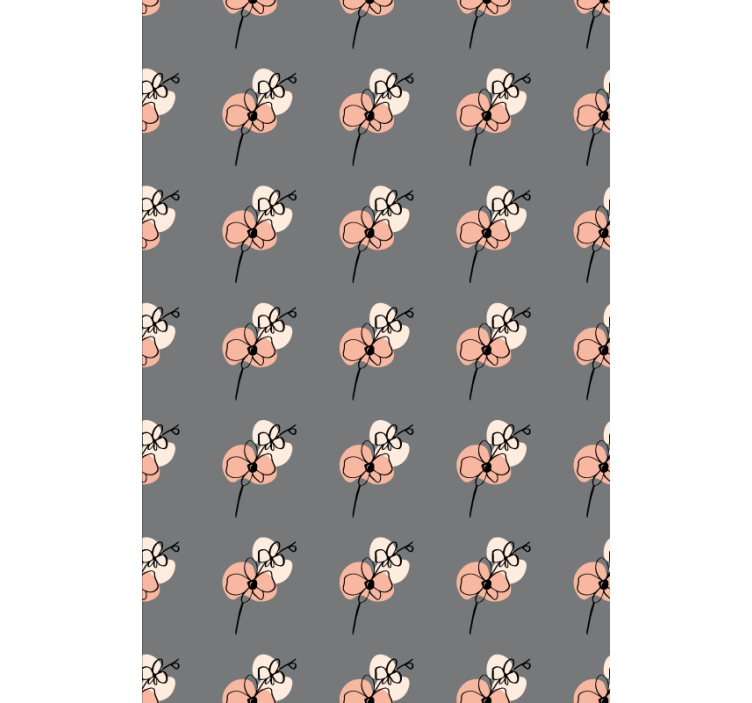 Papel tapiz flores diseño abstracto de orquídeas - TenVinilo