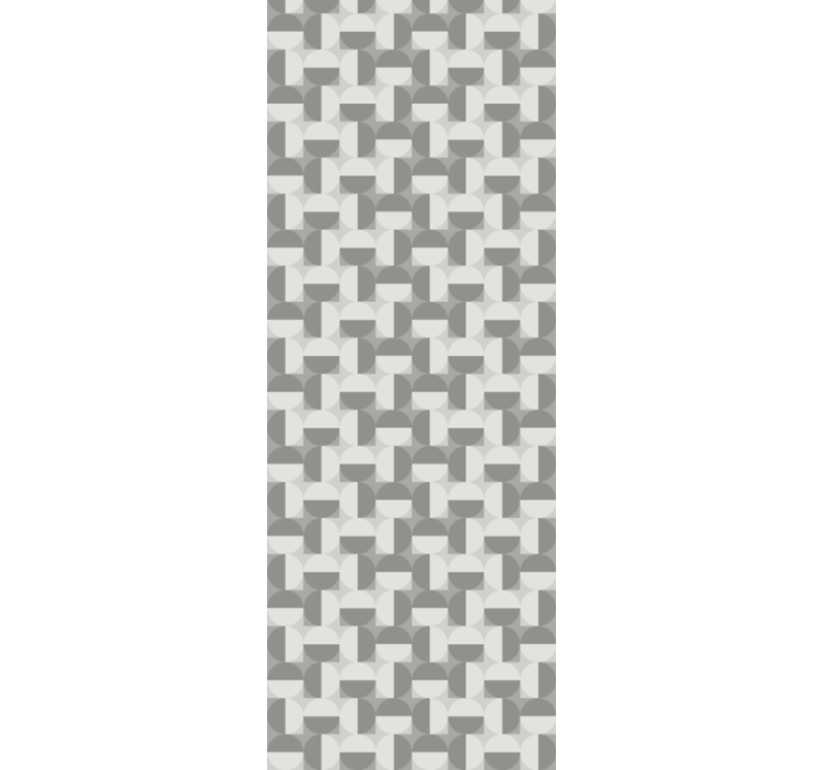 Papel tapiz para recámara patrón de círculos grises - TenVinilo