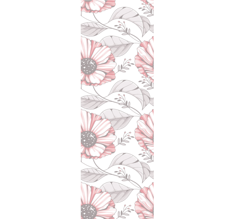 Papel tapiz para recámara diseño magnolia rosa elegante - TenVinilo