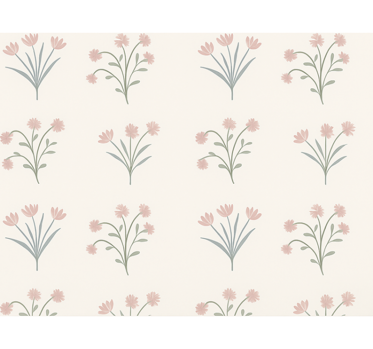 Tapiz para pared diseño de rosa vintage minimalista - TenVinilo