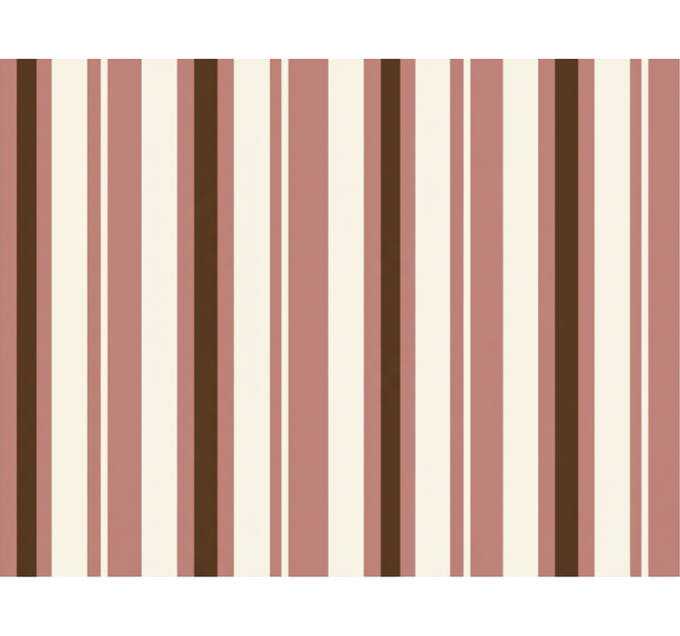 Papel tapiz rayas verticales rosa y marrón - TenVinilo