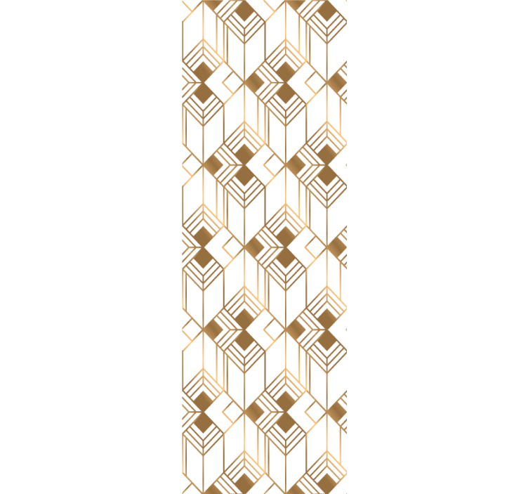 Papel tapiz geométrico simetría cubista - TenVinilo