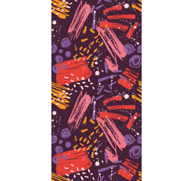 Papel tapiz abstracto pinceladas expresivas - TenVinilo