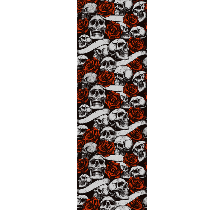 Papel clásico Calaveras y rosas - TenVinilo