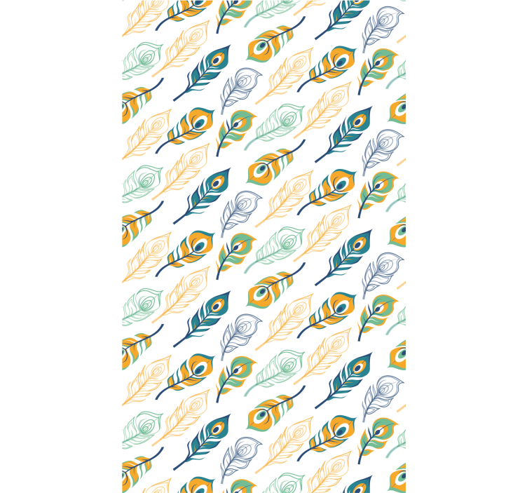 Papel tapiz arte elegancia emplumada - TenVinilo