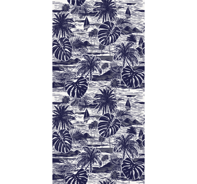 Papel tapiz naturaleza paisaje marino tropical - TenVinilo