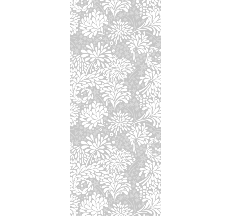 Papel tapiz floral conjunto botánico - TenVinilo