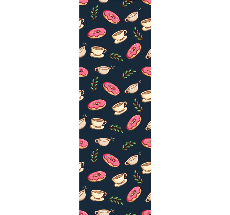 Papel pintado moderno Postres y fondo cafe - TenVinilo