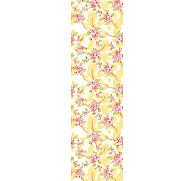 Papel tapiz flores cascada floral - TenVinilo