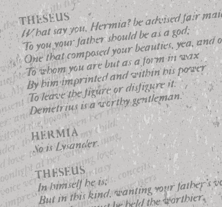 Papel tapiz letras texto de guión literario - TenVinilo