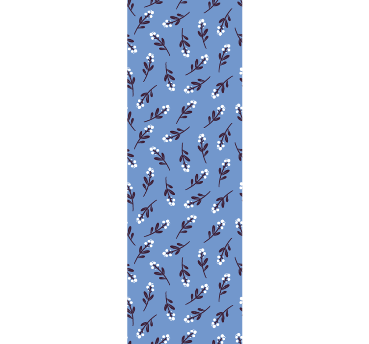 Papel tapiz flores motivo de ramas florales - TenVinilo