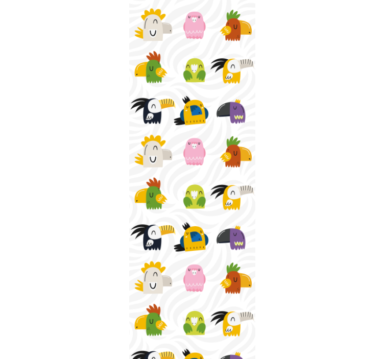 Papel tapiz infantil mural de monstruo alegre - TenVinilo