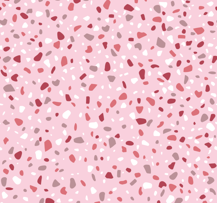 Papel imitación piedra Tonos rosa terrazo - TenVinilo