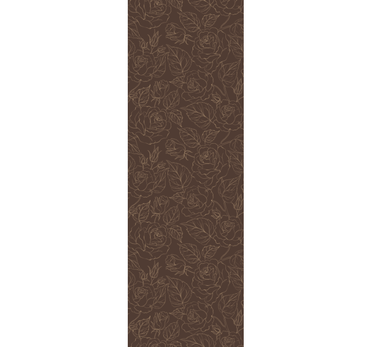 Papel pintado moderno Rosas en tono tierra - TenVinilo