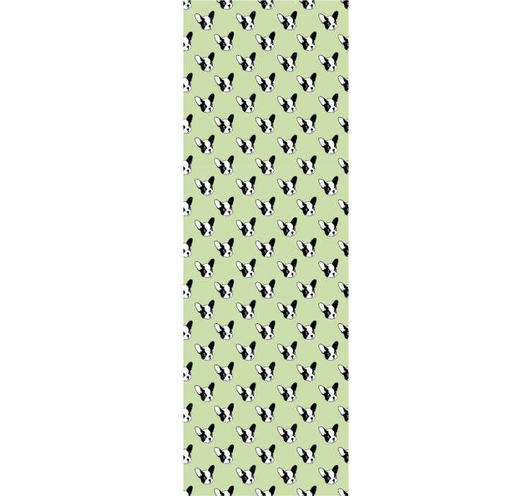 Papel tapiz perros patrón de silueta canina - TenVinilo