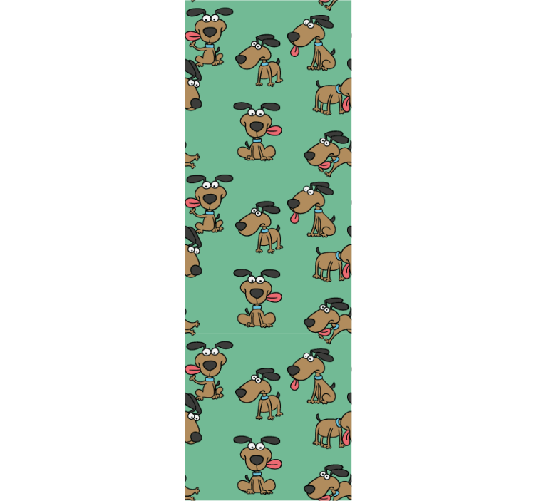 Papel tapiz perros dibujos animados caninos divertidos - TenVinilo