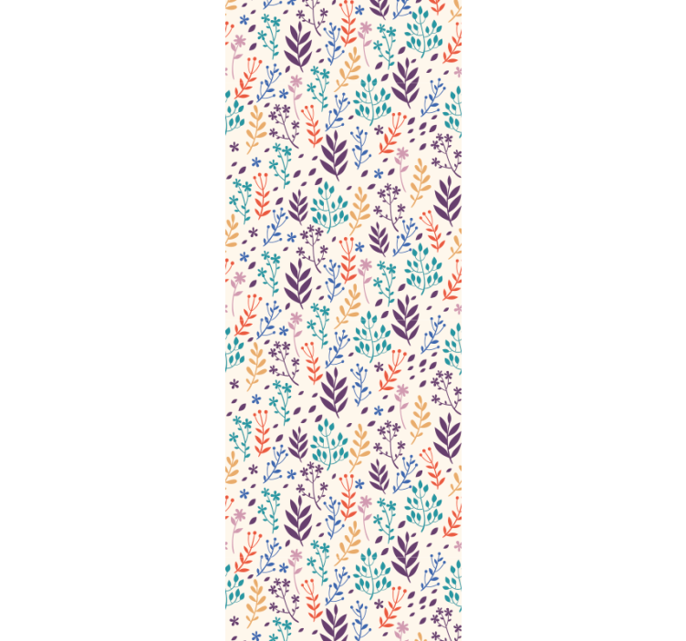 Papel tapiz hojas patrones de hojas otoñales - TenVinilo