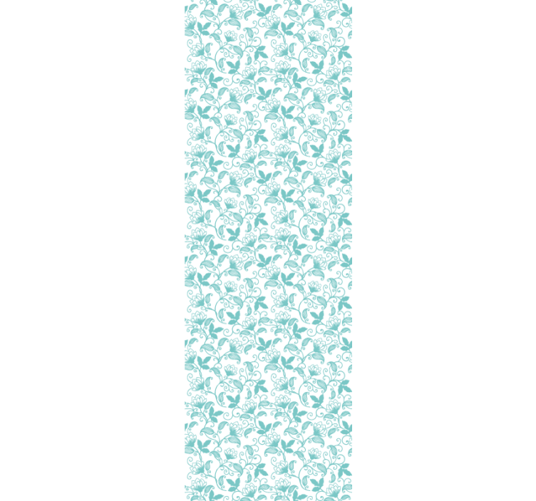 Papel tapiz hojas pergaminos ornamentados - TenVinilo