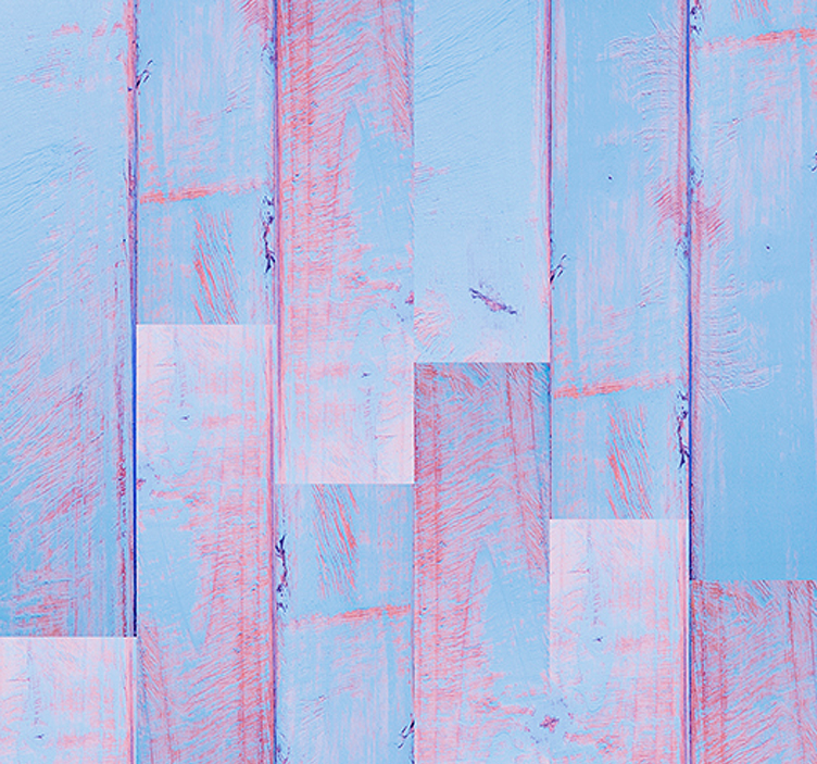 Papel pintado madera alicatada color azul - TenVinilo