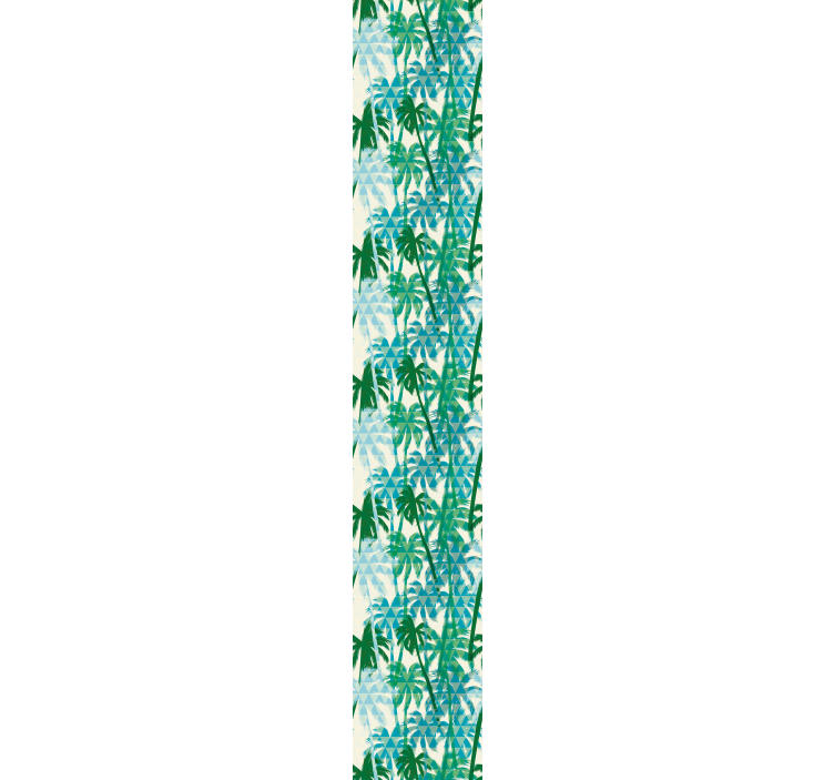 Papel tapiz selva patrones geométricos tropicales - TenVinilo