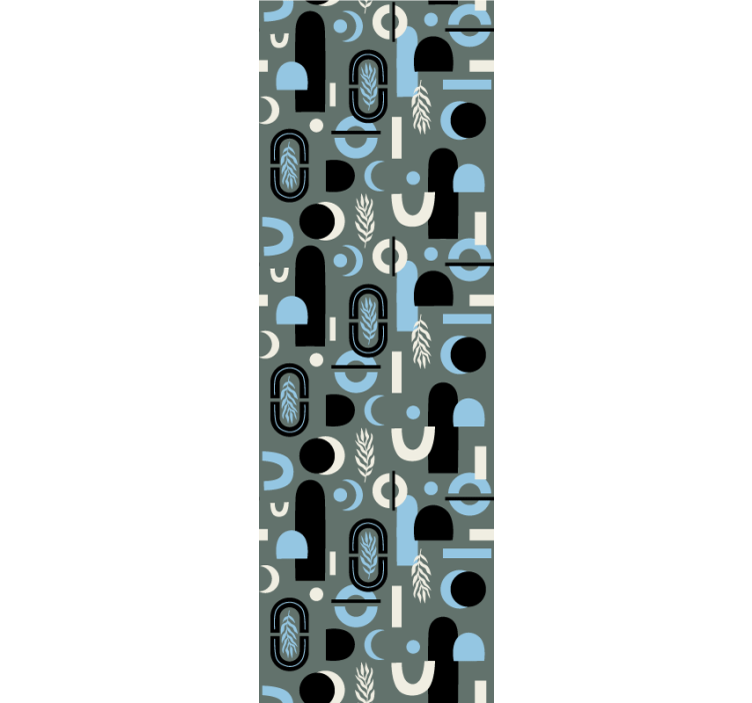 Papel tapiz moderno collage de formas geométricas - TenVinilo