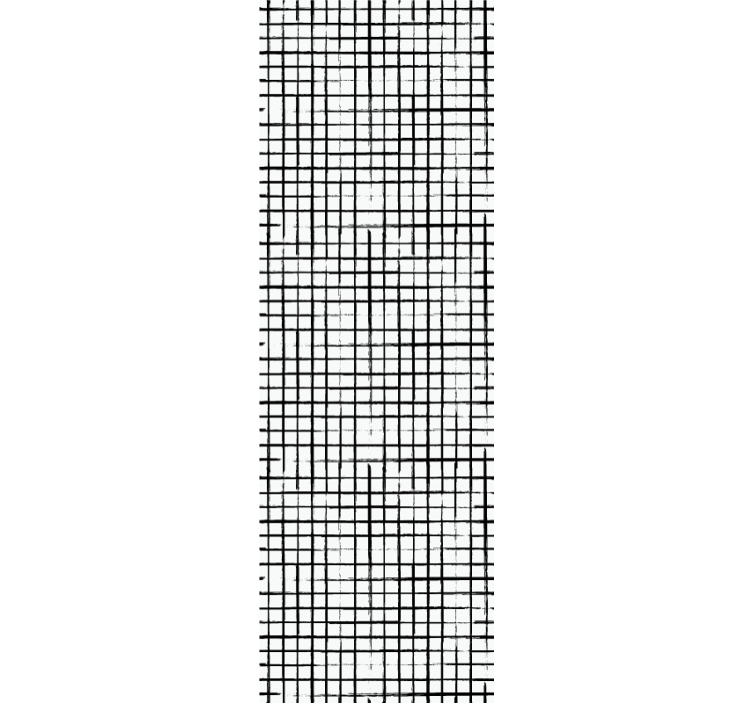 Papel tapiz geométrico patrón de cadrícula - TenVinilo