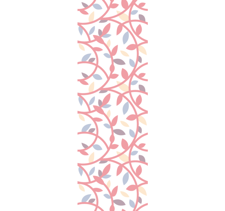 Papel tapiz ornamental enredaderas entrelazadas - TenVinilo