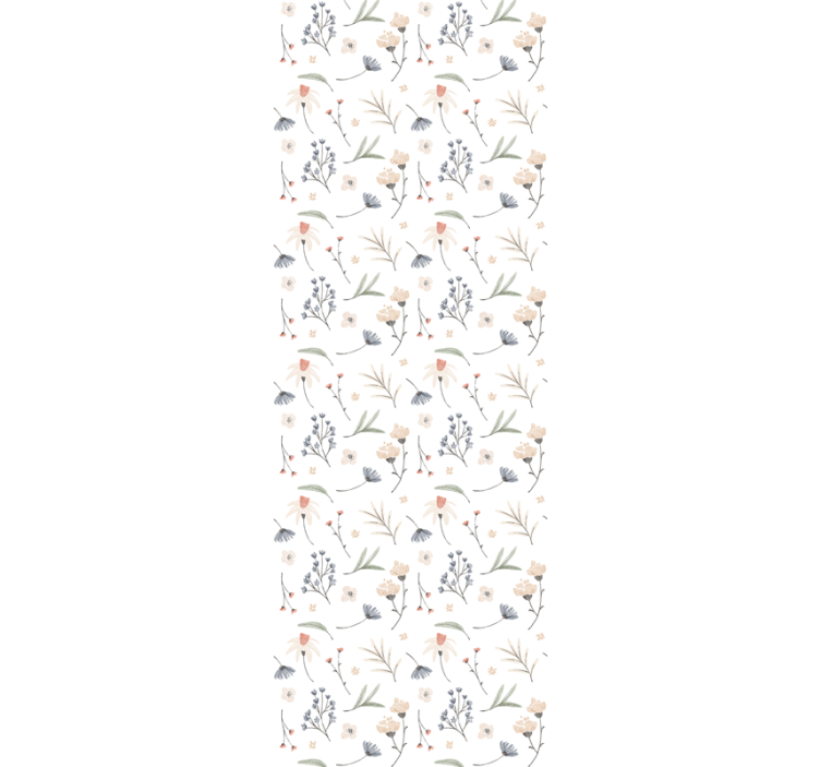 Papel tapiz flores delicado arreglo floral - TenVinilo