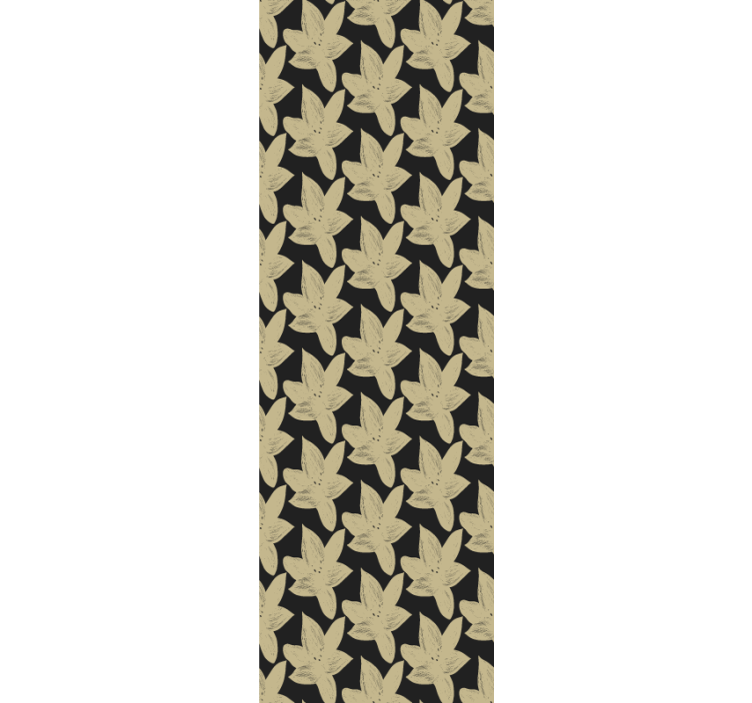 Papel tapiz baño elegantes hojas florales - TenVinilo