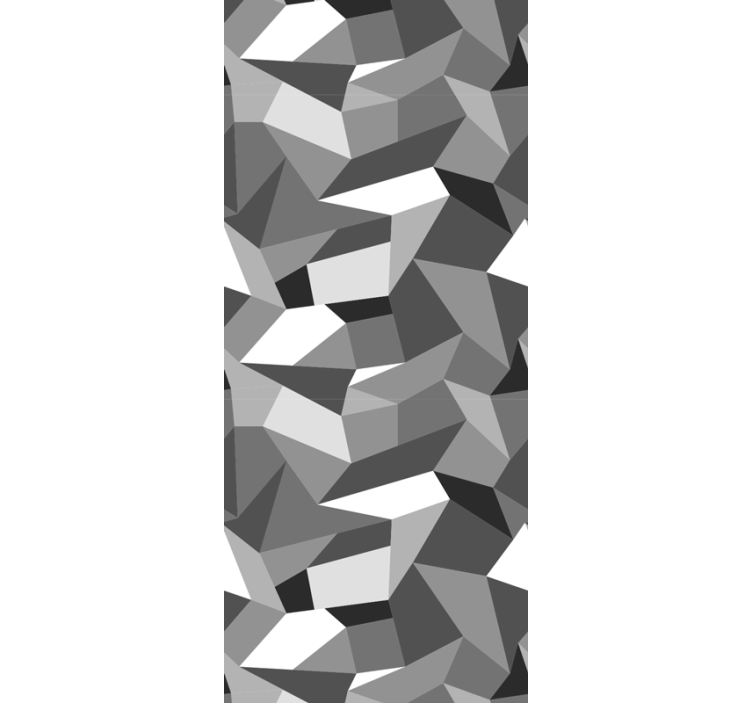 Papel pintado triangulos Triángulos blanco y negro - TenVinilo