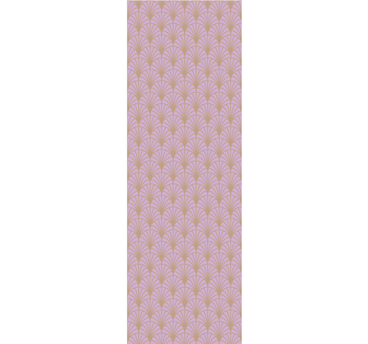 Papel tapiz para sala elementos florales estilizados - TenVinilo