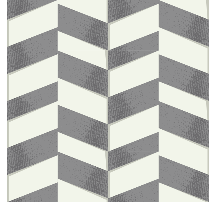 Papel pintado geométrico chevron gris - TenVinilo