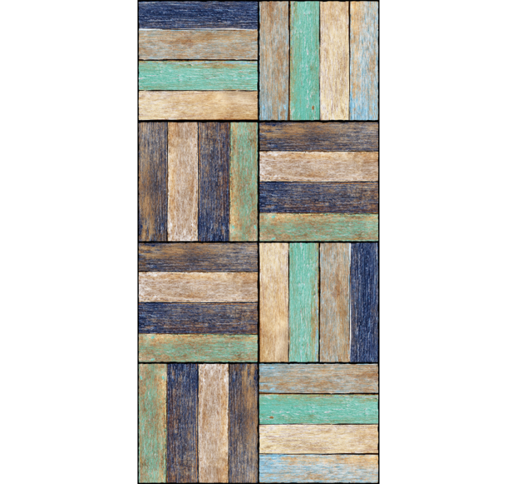 Papel tapiz textura paneles de madera rústica - TenVinilo