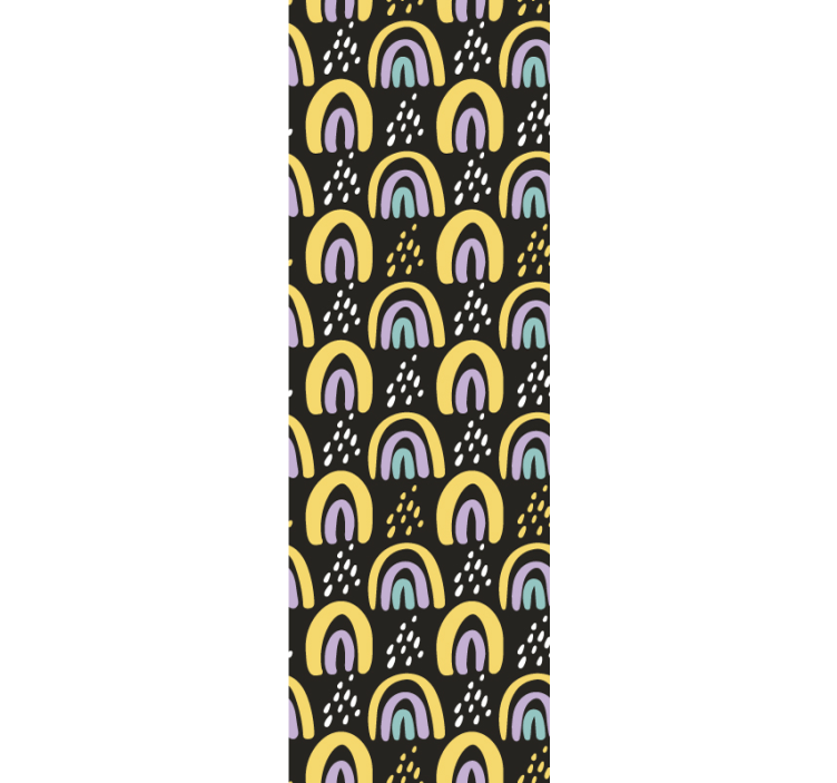 Papel pintado moderno de arcoiris - TenVinilo